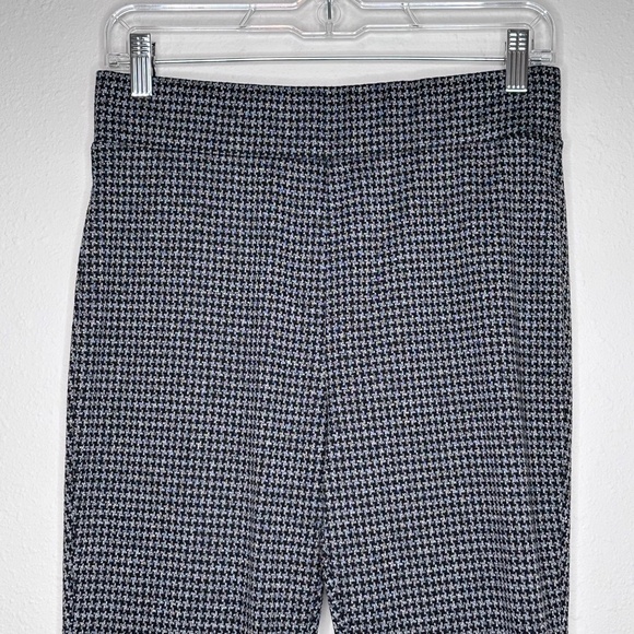 Ann Taylor LOFT Houndstooth Leggings, Black Multi, Size Medium - Picture 6 of 9